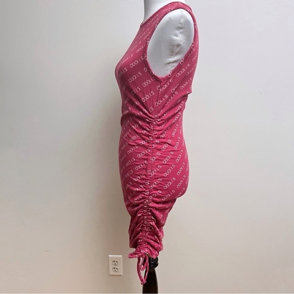 ASOS ODolls Collection Women’s UK 12 Pink Motif Detail Ruched Sweater Mini Dress - Picture 5 of 11